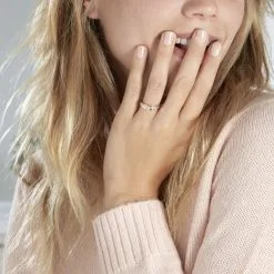 Histoire D'Or Alliance Fantaisie Diamantee Ruban Plat Or Bicolore -Boucles d'oreilles Bracelet Soldes B3AF2W0394 model1