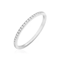 Histoire D'Or Alliance Lauralee Or Blanc Diamant