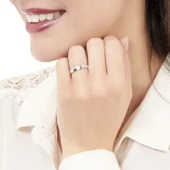 Histoire D'Or Alliance Boree Or Blanc Diamant -Boucles d'oreilles Bracelet Soldes B3AFBDW861 model0