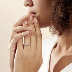 Histoire D'Or Alliance Davila Or Blanc Oxyde De Zirconium 11 Histoire D'Or Alliance Davila Or Blanc Oxyde De Zirconium -Boucles d'oreilles Bracelet Soldes B3AFBZW001 model0