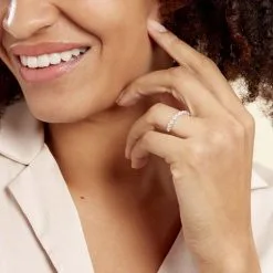 Histoire D'Or Alliance Ice Or Blanc Oxyde De Zirconium -Boucles d'oreilles Bracelet Soldes B3AFBZW005 model1