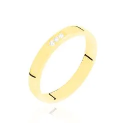 Histoire D'Or Alliance Areej Or Jaune Diamant