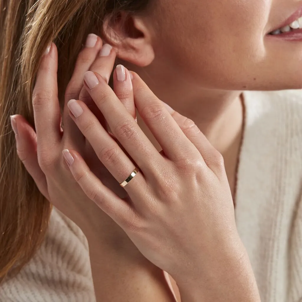 Histoire D'Or Alliance Or Jaune Gaaia Ruban Confort 5 Histoire D'Or Alliance Or Jaune Gaaia Ruban Confort – Image 3