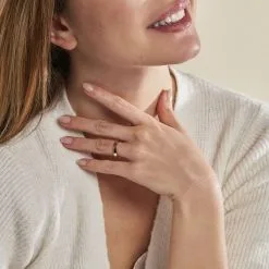 Histoire D'Or Alliance Or Jaune Gaaia Ruban Confort 9 Histoire D'Or Alliance Or Jaune Gaaia Ruban Confort -Boucles d'oreilles Bracelet Soldes B3AFJW0567 model1