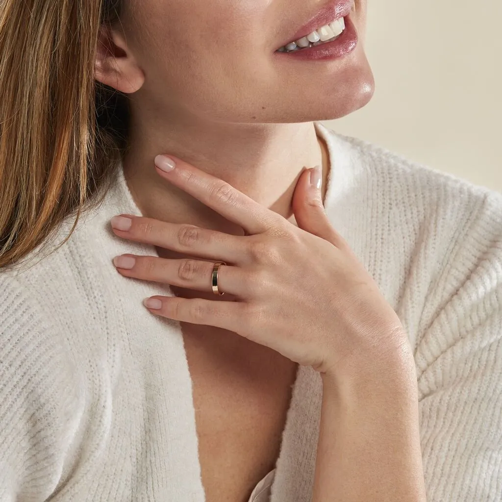 Histoire D'Or Alliance Or Jaune Gaaia Ruban Confort 6 Histoire D'Or Alliance Or Jaune Gaaia Ruban Confort – Image 4