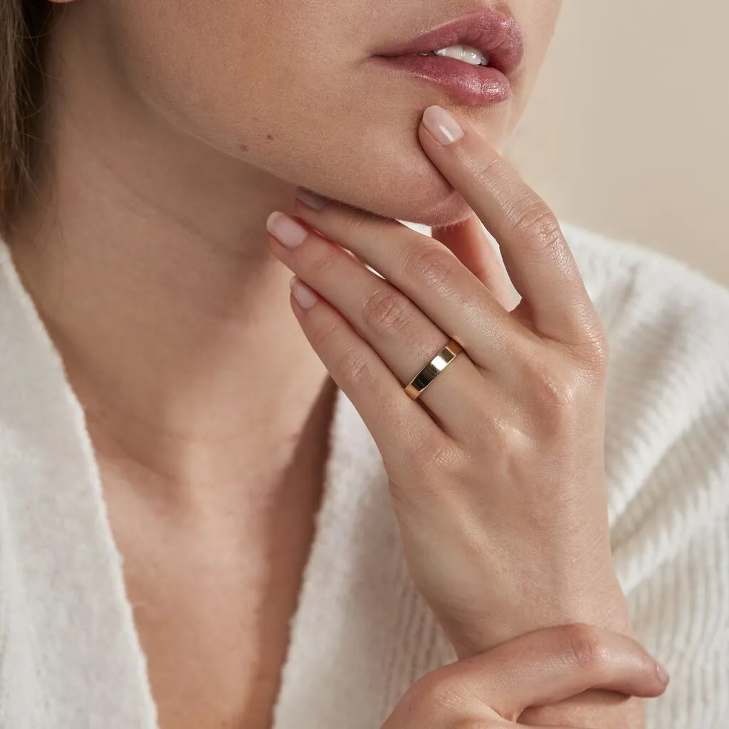 Histoire D'Or Alliance Or Jaune Gaaia Ruban Confort 7 Histoire D'Or Alliance Or Jaune Gaaia Ruban Confort – Image 5