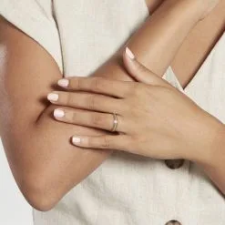 Histoire D'Or Alliance Tyssia Ruban Plat Or Bicolore -Boucles d'oreilles Bracelet Soldes B3AM2W0224 model0