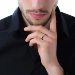 Histoire D'Or Alliance Madalena Ruban Plat Or Bicolore -Boucles d'oreilles Bracelet Soldes B3AM2W0618 model0