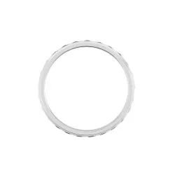 Histoire D'Or Alliance Laura Diamantee Ruban Plat Or Blanc -Boucles d'oreilles Bracelet Soldes B3AMBW0150 view2