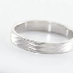 Histoire D'Or Alliance Marcello Ruban Plat Or Blanc -Boucles d'oreilles Bracelet Soldes B3AMBW01N4 view3