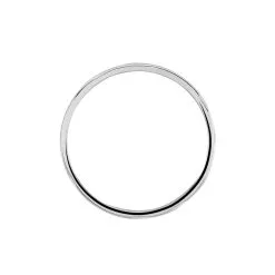 Histoire D'Or Alliance Eros Brossee Ruban Plat Or Blanc -Boucles d'oreilles Bracelet Soldes B3AMBW0634 view2