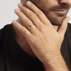 Histoire D'Or Alliance Hemera Facetee Ruban Plat Or Jaune -Boucles d'oreilles Bracelet Soldes B3AMJW00AD model0