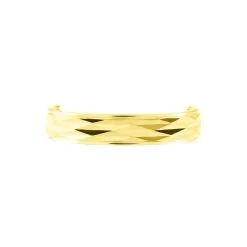Histoire D'Or Alliance Hemera Facetee Ruban Plat Or Jaune -Boucles d'oreilles Bracelet Soldes B3AMJW00AD view1
