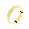 Histoire D'Or Alliance Fantaisie Diamantee Ruban Plat Or Jaune