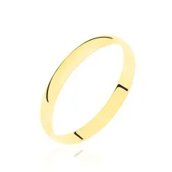 Histoire D'Or Alliance Meredithe Demi Jonc Classique Or Jaune