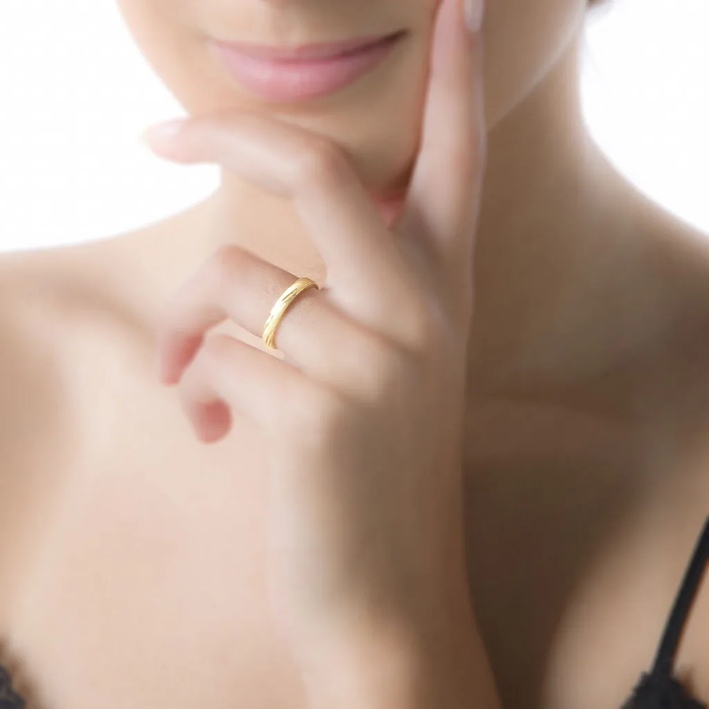 Histoire D'Or Alliance Eros Brossee Ruban Plat Or Jaune 6 Histoire D'Or Alliance Eros Brossee Ruban Plat Or Jaune – Image 4