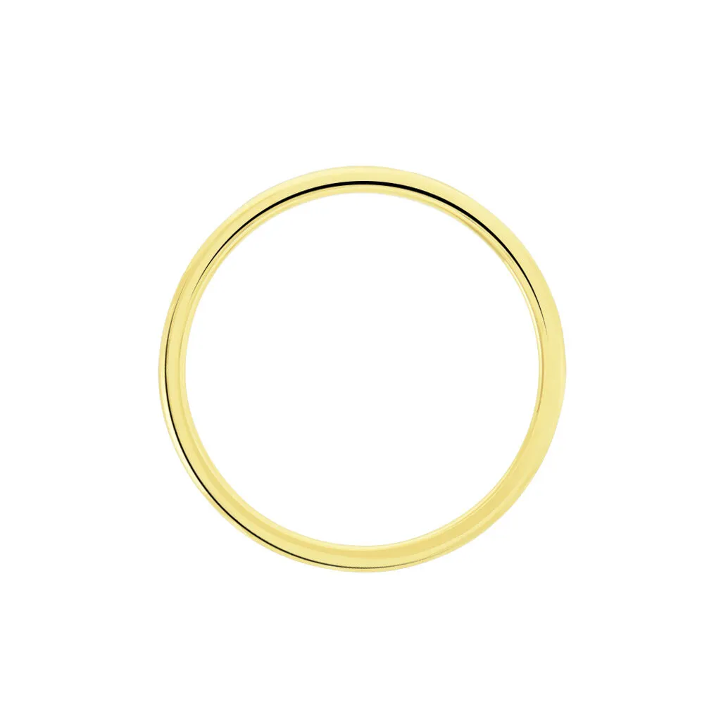 Histoire D'Or Alliance Eros Brossee Ruban Plat Or Jaune 5 Histoire D'Or Alliance Eros Brossee Ruban Plat Or Jaune – Image 3