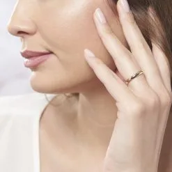 Histoire D'Or Alliance Sonia Demi Jonc Confort Or Jaune -Boucles d'oreilles Bracelet Soldes B3AMJW0642 model0