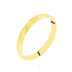 Histoire D'Or Alliance Harmonie Demi Jonc Classique Or Jaune