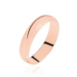 Histoire D'Or Alliance Aphrodite Demi Jonc Bombé Or Rose