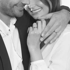 Histoire D'Or Alliance Aphrodite Demi Jonc Bombé Or Rose -Boucles d'oreilles Bracelet Soldes B3AMRW0649 model0