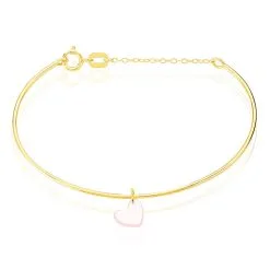 Histoire D'Or Bracelet Jonc Ida Coeur Or Jaune
