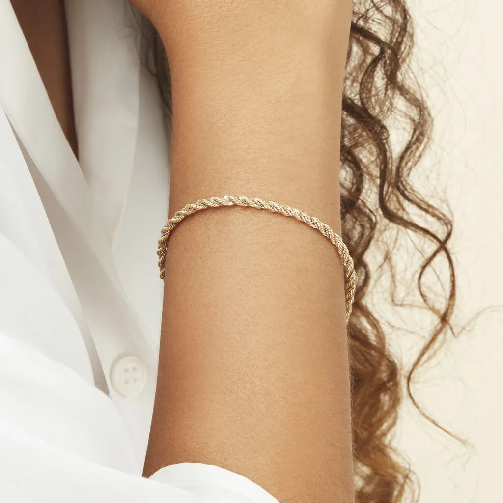 Histoire D'Or Bracelet Jerry Maille Corde Et Venitienne Or Bicolore 6 Histoire D'Or Bracelet Jerry Maille Corde Et Venitienne Or Bicolore – Image 4