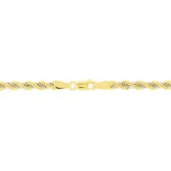 Histoire D'Or Bracelet Jerry Maille Corde Et Venitienne Or Bicolore -Boucles d'oreilles Bracelet Soldes B3BF2W0338 view2