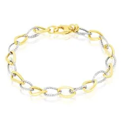 Histoire D'Or Bracelet Maille Or Bicolore