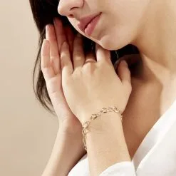 Histoire D'Or Bracelet Maille Or Bicolore -Boucles d'oreilles Bracelet Soldes B3BF2W0355 model0