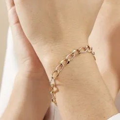 Histoire D'Or Bracelet Maille Or Bicolore -Boucles d'oreilles Bracelet Soldes B3BF2W0355 model1