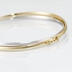 Histoire D'Or Bracelet Jonc Catalin 2 Fils Flexibles Or Bicolore -Boucles d'oreilles Bracelet Soldes B3BF2W0372 view2