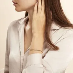 Histoire D'Or Bracelet Jerry Maille Corde Et Venitienne Or Bicolore 10 Histoire D'Or Bracelet Jerry Maille Corde Et Venitienne Or Bicolore -Boucles d'oreilles Bracelet Soldes B3BF2W0385 model0