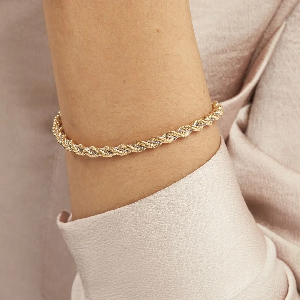 Histoire D'Or Bracelet Jerry Maille Corde Et Venitienne Or Bicolore 7 Histoire D'Or Bracelet Jerry Maille Corde Et Venitienne Or Bicolore – Image 5
