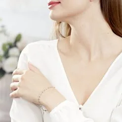 Histoire D'Or Bracelet Dami Maille Grain De Café Or Tricolore -Boucles d'oreilles Bracelet Soldes B3BF3W0321 model0