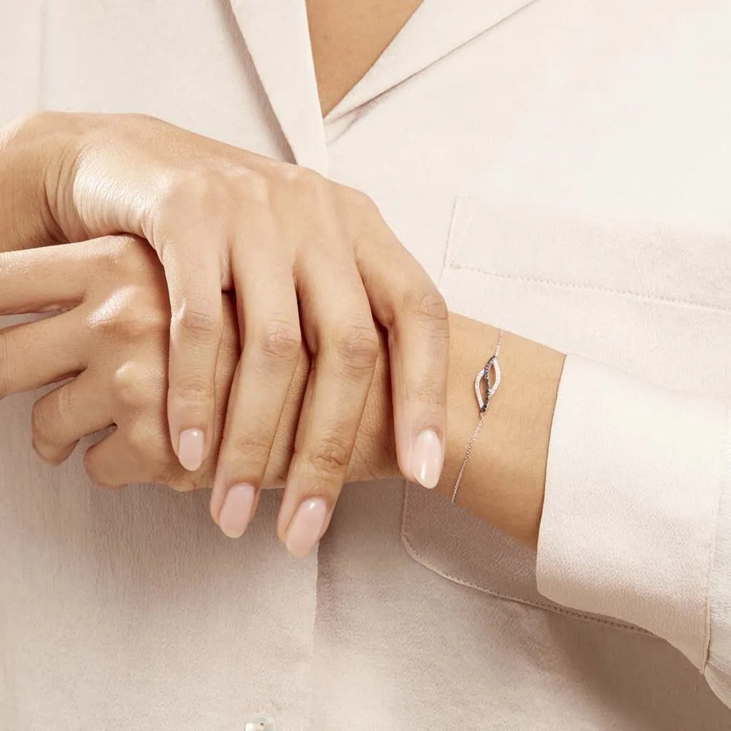 Histoire D'Or Bracelet Courbes Or Blanc Diamant 6 Histoire D'Or Bracelet Courbes Or Blanc Diamant – Image 4