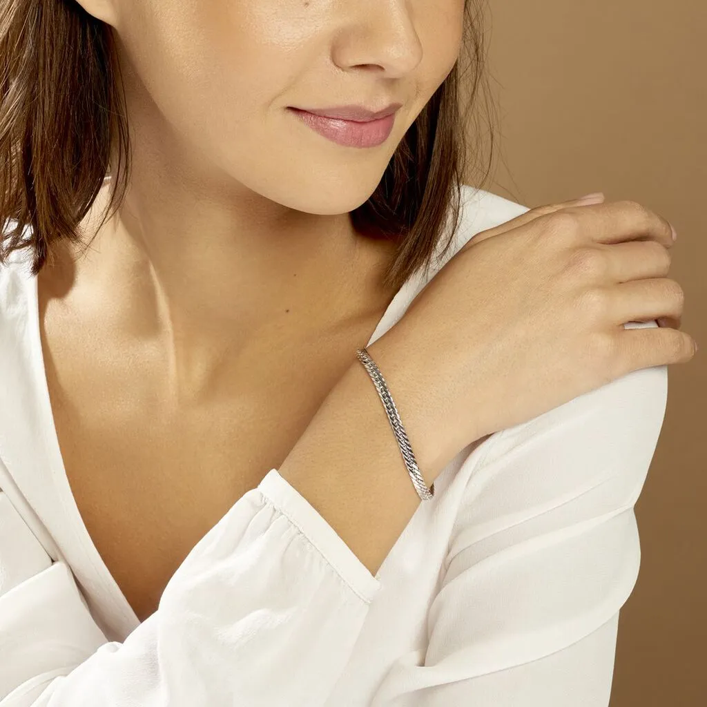 Histoire D'Or Bracelet Izel Maille Anglaise Or Blanc 6 Histoire D'Or Bracelet Izel Maille Anglaise Or Blanc – Image 4
