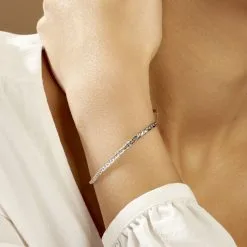 Histoire D'Or Bracelet Ivy Maille Haricot Or Blanc -Boucles d'oreilles Bracelet Soldes B3BFBW0303 model1