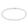 Histoire D'Or Bracelet Ophelio Maille Alternee 1/1 Or Blanc