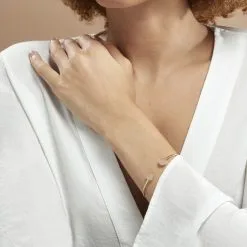 Histoire D'Or Bracelet Jonc Heida Or Jaune Calcédoine -Boucles d'oreilles Bracelet Soldes B3BFJA7002 model0