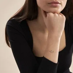 Histoire D'Or Bracelet Irlana Or Jaune Diamant -Boucles d'oreilles Bracelet Soldes B3BFJDW310 model0