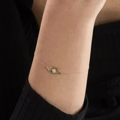 Histoire D'Or Bracelet Irlana Or Jaune Diamant -Boucles d'oreilles Bracelet Soldes B3BFJDW310 model1