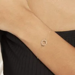 Histoire D'Or Bracelet Or Jaune Tresha Diamants -Boucles d'oreilles Bracelet Soldes B3BFJDW318 model0