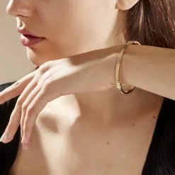 Histoire D'Or Bracelet Jonc Capucina Grec Or Jaune -Boucles d'oreilles Bracelet Soldes B3BFJW008P model1