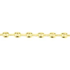 Histoire D'Or Bracelet Maille Dami Maille Grain De Cafe Or Jaune -Boucles d'oreilles Bracelet Soldes B3BFJW00AH view1