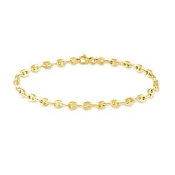 Histoire D'Or Bracelet Dami Maille Grain De Cafe Or Jaune