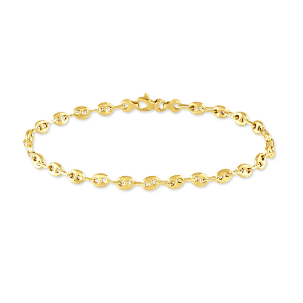 Histoire D'Or Bracelet Dami Maille Grain De Cafe Or Jaune 3 Histoire D'Or Bracelet Dami Maille Grain De Cafe Or Jaune