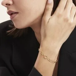 Histoire D'Or Bracelet Maille Or Jaune Merianne -Boucles d'oreilles Bracelet Soldes B3BFJW00CI model0