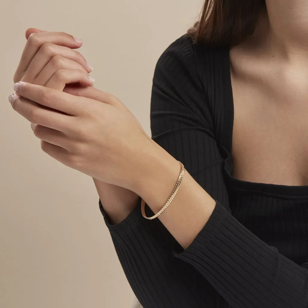 Histoire D'Or Bracelet Or Jaune Izel Maille Anglaise 6 Histoire D'Or Bracelet Or Jaune Izel Maille Anglaise – Image 4