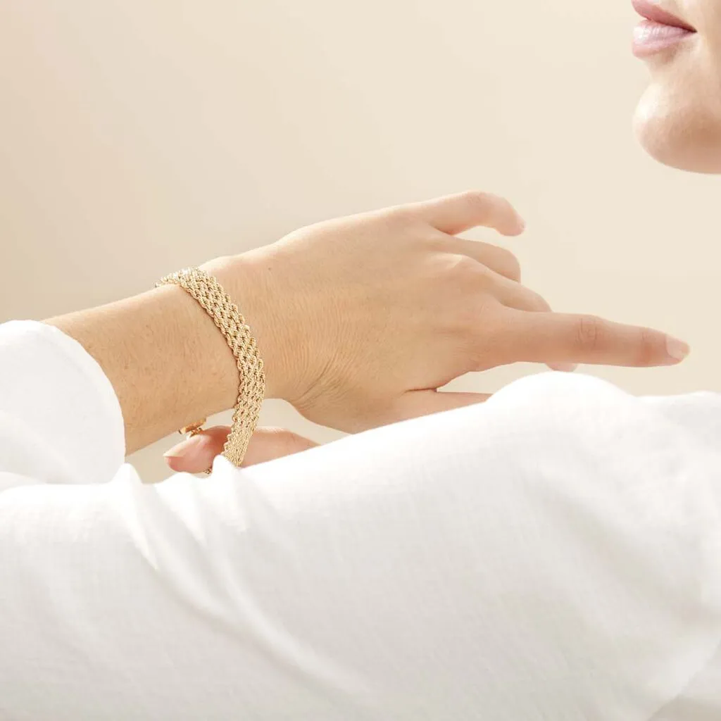 Histoire D'Or Bracelet Jerry Maille Corde 4 Rangs Or Jaune 6 Histoire D'Or Bracelet Jerry Maille Corde 4 Rangs Or Jaune – Image 4